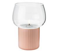 Lámpara de aceite HYGGE 16 cm, rosa, gres / vidrio, RIG-TIG