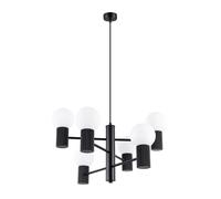 Sollux Lighting Halo lámpara colgante 6x8 W negro SL.1830