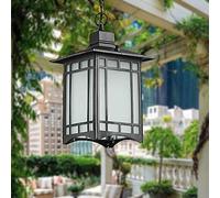Lámpara de araña Industrial China Antigua de Metal Impermeable con Cubierta de Cristal, portalámparas Externo E27, Kit de Montaje Ajustable para Exteriores, iluminación de Patios y pabellone