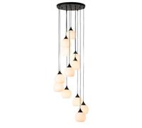 Lámpara De Araña LED De 3/5/8/12 Bolas, Lámpara Colgante De Escalera, Luces Colgantes Largas Creativas, Lámparas De Araña De Longitud Ajustable, Lámparas De Techo Modernas En La Villa,12 heads