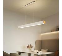 Lámpara de araña LED Regulable Moderna con Colgante de Control Remoto en Hierro acrílico Luz de Oficina Suspensión de Altura Ajustable Mesa de Comedor Sala de Estar Dormitorio Iluminación de Techo