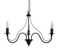 Sollux Lighting Minerwa lámpara colgante 3x40 W negro SL.0217