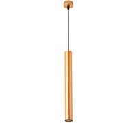 Lámpara de araña moderna, lámpara colgante tubo largo 40 W, cilíndrica for sala estar, cocina, accesorio iluminación lineal oro blanco y negro, decoración luminaria techo dorada 40x6cm(Gold,30x6cm)