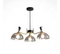 Lámpara de Araña Sputnik de Estilo Industrial Moderno, para Sala de Estar, Comedor Y Dormitorio, Modernas Lámparas Colgantes de Cristal, Portalámparas E27 Ajustable de Metal para Techo.
