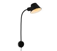 Lámpara de cama Lámpara de cama Flexible Lámpara de lectura 1xE27 10W Negro D...
