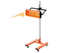 Lámpara de curado por infrarrojos VEVOR, 1500 W, ajuste de tiempo de 1-60 min, lámpara de curado automático con calefacción y soporte, superficie de cocción de 31,8 m², calentadores para cabinas de pi