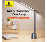 Lámpara de escritorio Baseus 180 ° Lámpara de mesa LED plegable, recargable, atenuación automática, protección ocular inteligente, estudio, sala de lectura, lámpara de luz nocturna