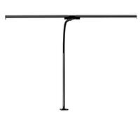 Lámpara de escritorio LED regulable con pinza – Dos cabezales – Brazo flexible – Color
