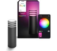 Lámpara de exterior inteligente PHILIPS HUE Lucca, color antracita, aluminio, 1100 lúmenes, iluminación blanca y de color, IP44