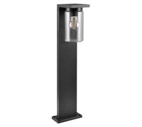 Lámpara de exterior Wegeleuchte, aluminio, color antracita, 65 cm, IP44, con sensor de luz crepuscular, casquillo E27