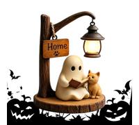 Lámpara de Halloween vintage 3D para leer libros de lectura | Lindo fantasma de Halloween para estantería de dormitorio, mesa, sala de estar, mesita de noche, cumpleaños, día festivo