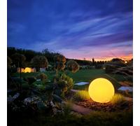 Lámpara de jardín esférica blanca de 60 cm, modelo GLOBO Eko-light, referencia EKO0459