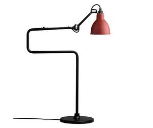 Lámpara de Lámpara de Mesa N317 en Negro Mate y Rojo Mate
