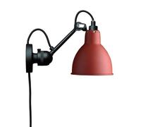 Lámpara de Lámpara de Pared N304 en Negro Mate y Rojo Mate con Cable