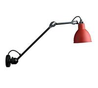 Lámpara de Lámpara de Pared N304 L40, Negro y Rojo, con Cableado
