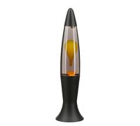 Lámpara de lava negro gris amarillo diseño retro 40 cm alto ROXY lámpara de sobremesa dormitorio salón