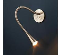 Lámpara de lectura LED moderna para montaje en pared, aplique flexible de cuello de cisne con interruptor pulsador, lámpara de noche de 3000 K para cabecero de dormitorio, decoración de focos de pared