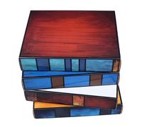 Lámpara de Libros Apilados Mesa de Noche Ambiente Cálida Lámpara Mesa Chisch para Decoración Dormitorios, Material PVC