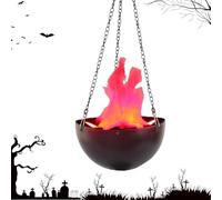 Lámpara De Llama De Halloween - Falso Fuego LED | Decoración De Halloween | Efecto de llama LED realista, funcionamiento electrónico seguro, adecuado para fiestas de Halloween.