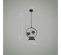 Lámpara de luz Lámpara de araña de tira larga nórdica Tres cabezas Dos cabezas Una cabeza Sala de estar Lámpara colgante Moda Hierro forjado LED Restaurante Luz de suspensión Personalidad creativa Bar