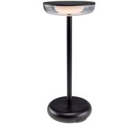 Lámpara de mesa batería 26cm IP44 iluminación de mesa inalámbrica móvil para interior exterior camping terraza balcón luz regulable 2900k blanco cálido