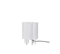 Lámpara de mesa Boe H28 Plata/Natural