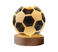 Lámpara de mesa con bola de cristal 3D fútbol nuevo