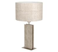 Lámpara de mesa Eglo Leuchten, modelo LB25 BELESAR, casquillo E27, máximo 40W, material: piedra y lino