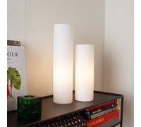 Lámpara de mesa Flake de By Rydéns, blanca, altura 40 cm, cristal, casquillo E27