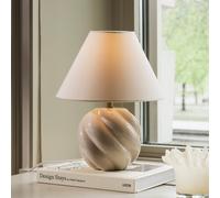 Lámpara de mesa Globen Lighting DAHLIA, beige/beige, altura 31 cm