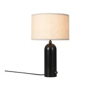Lámpara de Mesa Gravity Pequeño, Acero Oscuro Negro/lona