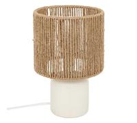 Atmosphera - Lámpara de mesa koby blanco h24cm