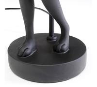 Lámpara de mesa KARE Animal Rabbit, textil, negro, 50 cm, E14