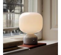 lámpara de mesa LED GEJST Meemo, mármol blanco, cristal, USB EC:EPREL:2372008