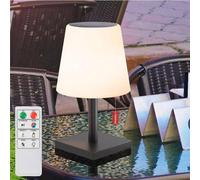 Lámpara de mesa LED - Inalámbrica - Cambio de color RGB - Recargable por USB y energía solar - Control remoto - Resistente al agua
