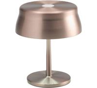 Lámpara de mesa LED inteligente Zafferano Sister Light Mini, con conexión Wi-Fi, color cobre, recargable y regulable en intensidad: 2200-2700-3000-4000 K, 3,2 W, altura 17 cm