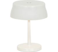 Lámpara de mesa LED inteligente Zafferano Sister Light Mini, con conexión Wi-Fi, color perla. Recargable y regulable, con temperatura de color de 2200-2700-3000-4000K y potencia de 3,2W. Altura: 17 cm