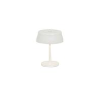 Lámpara De Mesa Led Inteligente Zafferano Sister Light Mini Wi-fi, Color Blanco Perla, Recargable Y Regulable