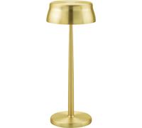 Lámpara de mesa LED inteligente Zafferano Sister Light Wi-Fi, dorada, recargable y regulable: 2200-2700-3000-4000 K, 3,2 W, altura 33 cm.