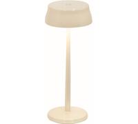 Lámpara de mesa LED inteligente Zafferano Sister Light Wi-Fi, marfil, recargable y regulable: 2200-2700-3000-4000 K, 3,2 W, altura 33 cm.