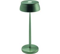 Lámpara de mesa LED inteligente Zafferano Sister Light Wi-Fi, verde, recargable y regulable: 2200-2700-3000-4000 K, 3,2 W, altura 33 cm.