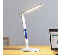 LED Lámpara de mesa 'Ludmilla' (Moderno) en Blanco hecho de Plástico (1 llama,) de Lindby | lámpara de mesa LED