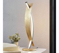 LED Lámpara de mesa 'Marija' (Moderno) en Dorado hecho de Metal e.o. para Salón & Comedor (1 llama,) de Lucande | lámpara de mesa LED