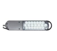 Lámpara de mesa LED MAULatlantic, plateada, altura 41 cm, base