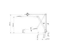 Lámpara de mesa LED MAULoptimus antracita con base de pinza, atenuable CCT