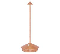 Lámpara de mesa LED Pina Pro, lámina de cobre, recargable y regulable, inalámbrica, azafrán, 2200-2700-3000 K