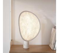 Lámpara de mesa LED recargable New Works Tense, blanca, 43 cm