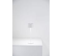 Lámpara de mesa LED recargable y regulable de Olivia Pro White