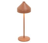 Lámpara de mesa LED recargable y regulable Zafferano AMELIE, color terracota