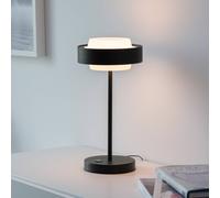Lámpara de mesa LED SCHÖNER WOHNEN Elmo, negra, 3000 K, atenuador